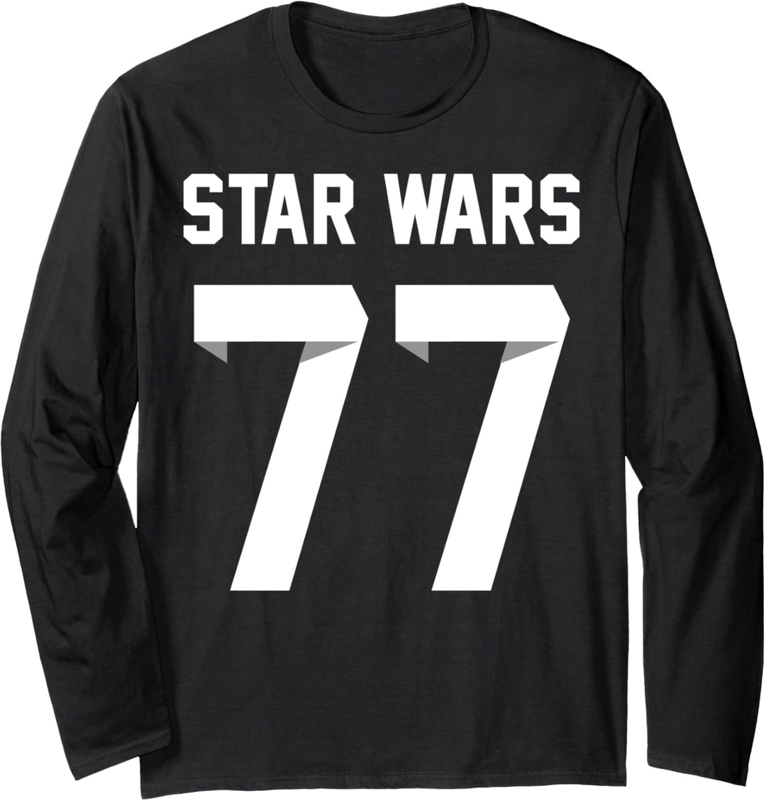 Star Wars Epic Origami Collegiate 77 Faux Jersey Langarmshirt