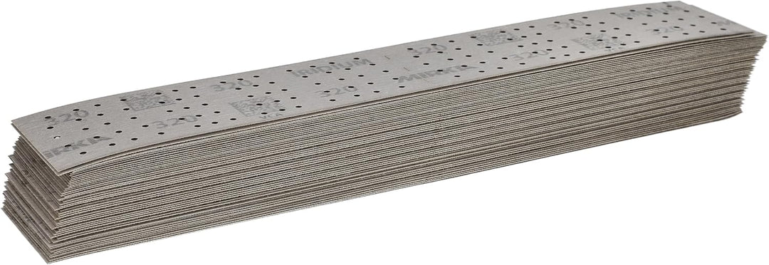 Mirka Iridium Premium-Schleifpapier 70x400mm und 70x198mm / mittig perforiert/Klett/Korn 320, 50 Stk