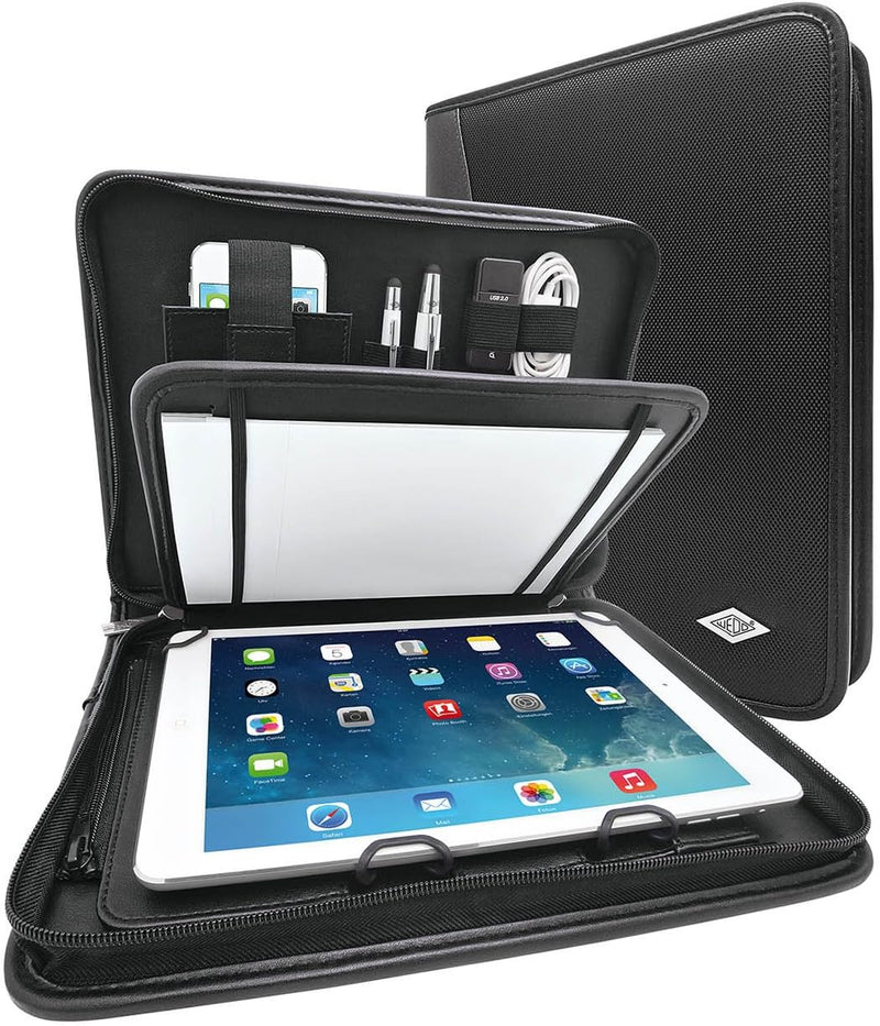 Wedo 5875901 Tablet Organizer Elegance (mit Universalhalter für Tablet PC (9,7 bis 10,1 Zoll)) schwa