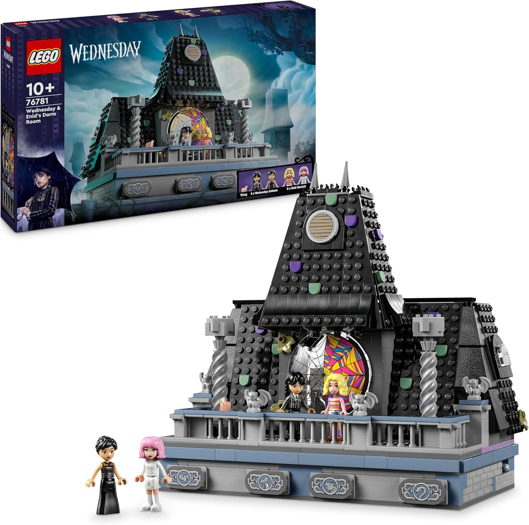 LEGO Wednesday: Wednesdays und Enids Zimmer im Studentenwohnheim, Nevermore Academy zum Sammeln und