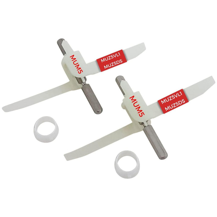 LICHTBLAU 2er Set Mitnehmer Flügelrad 630760 für Bosch Küchenmaschine MUM5 I MUM Serie 2 I Durchlauf