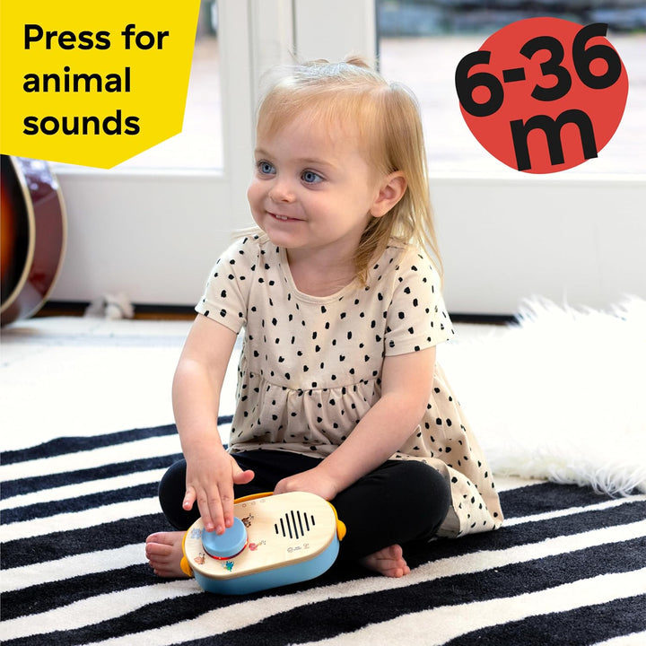 Baby Einstein, Hape Discovery Radio Spielzeugradio – Montessori-inspiriertes Baby-Radio Ab 6 Monaten