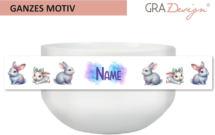 GRAZDesign Müslischale Ostern - Frohe Ostern personalisiert Geschenk für Kinder und Erwachsene, Oste