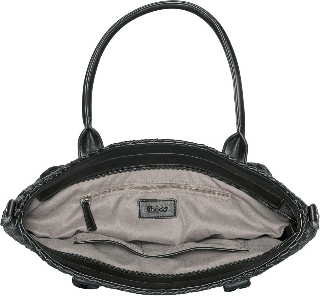 Gabor Emilia Zip Shopper Schwarz 37 x 14 x 27, Schwarz 37 x 14 x 27
