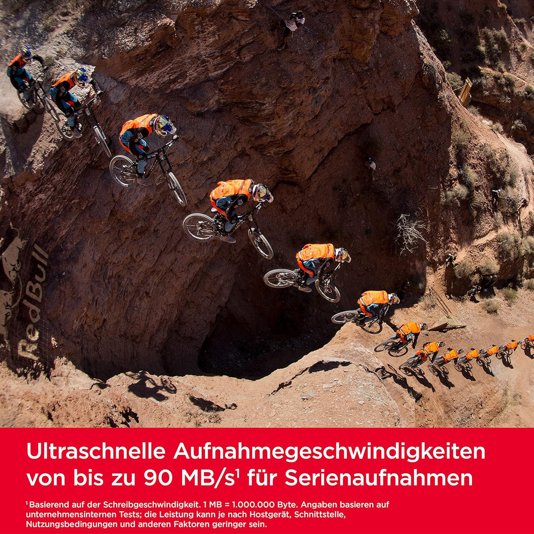 SanDisk Extreme SDXC UHS-I Speicherkarte 128 GB (V30, 180 MB/s Übertragung, U3, 4K UHD Videos, SanDi