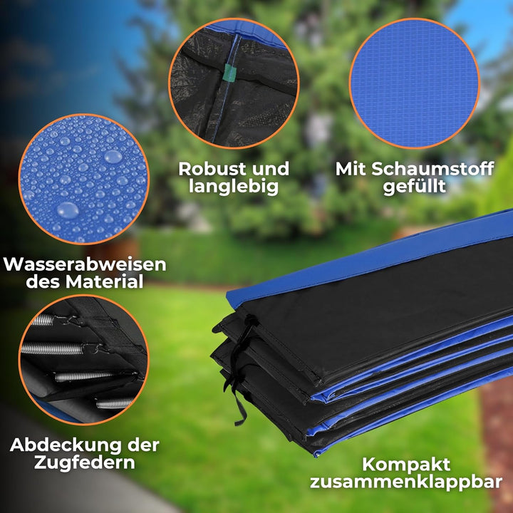 SPRINGOS Trampoline Randpolster Umrandung Ersatzteile für Trampoline Blau 244 cm, Blau 244 cm