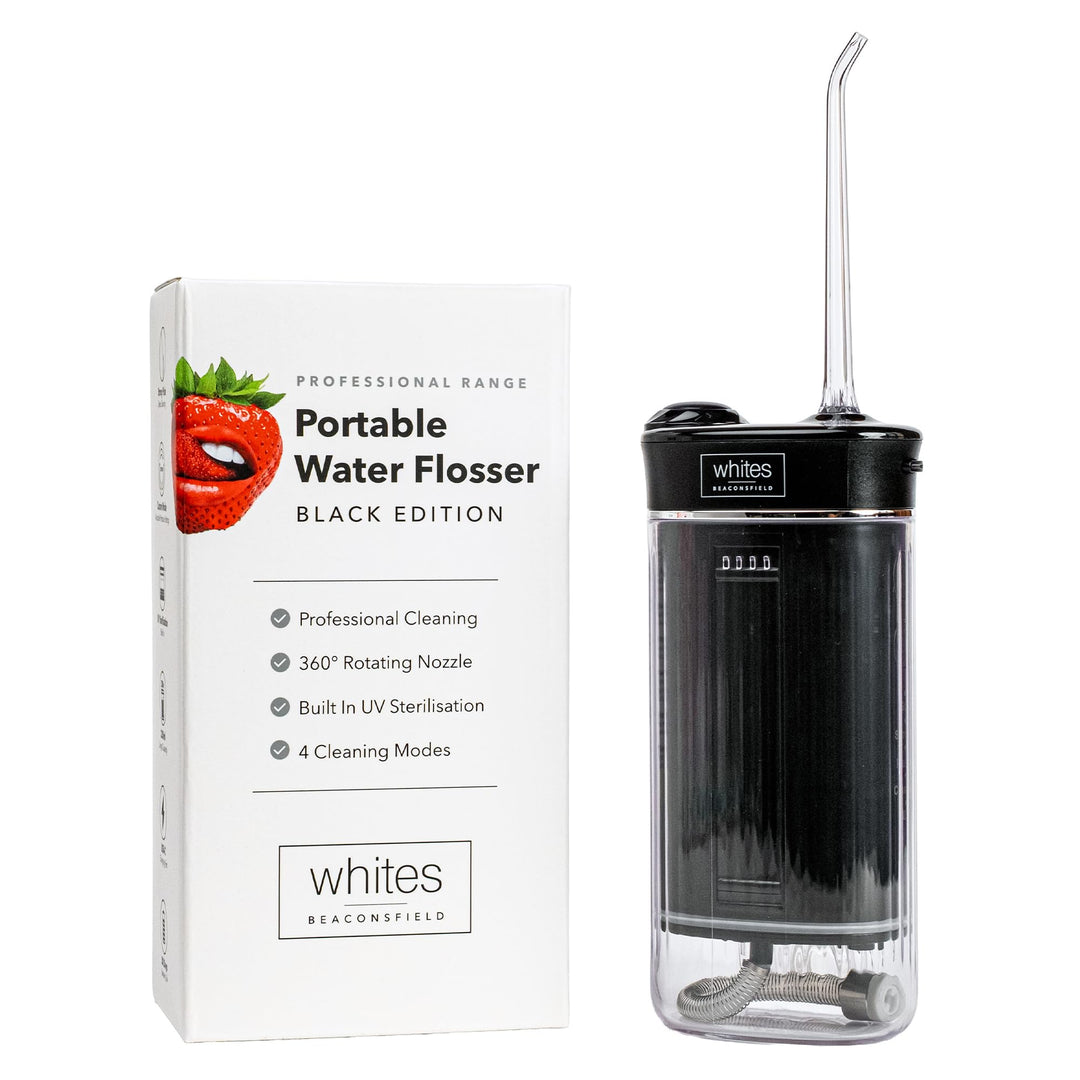 Whites Beaconsfield Dental Water Flosser — Tragbare wasserdichte Munddusche für Zähne & Zahnfleisch,