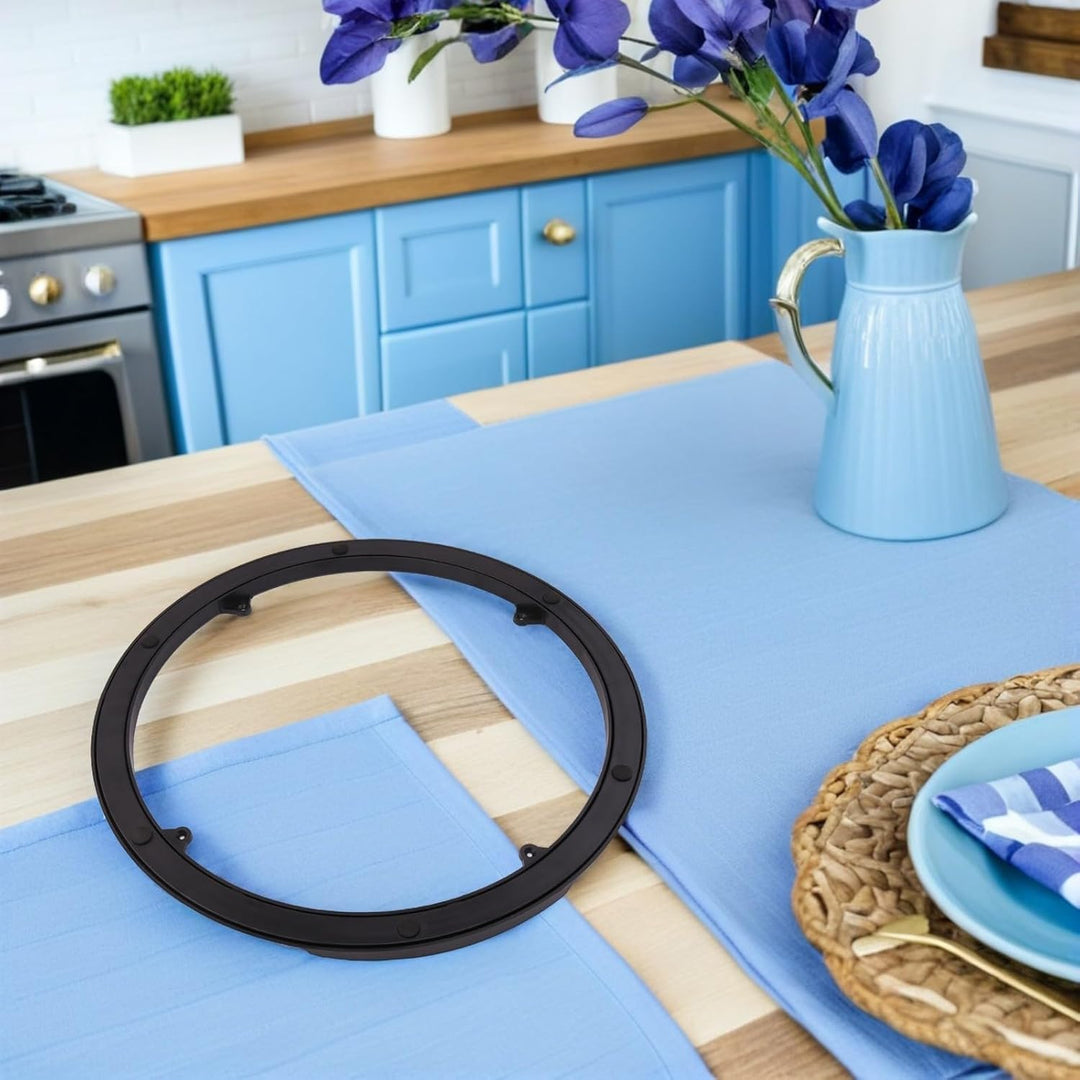 Yardwe Küchendrehteller Drehbarer Drehteller 40 cm runder Kunststoff Unterbau, geräuschloser Ablageb