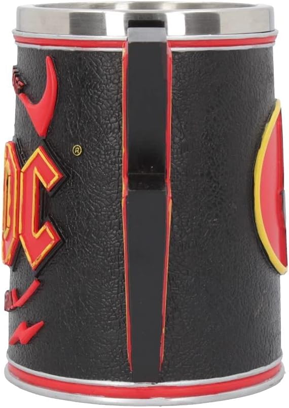 Nemesis Now ACDC Bierkrug, Schwarz, 14,5 cm