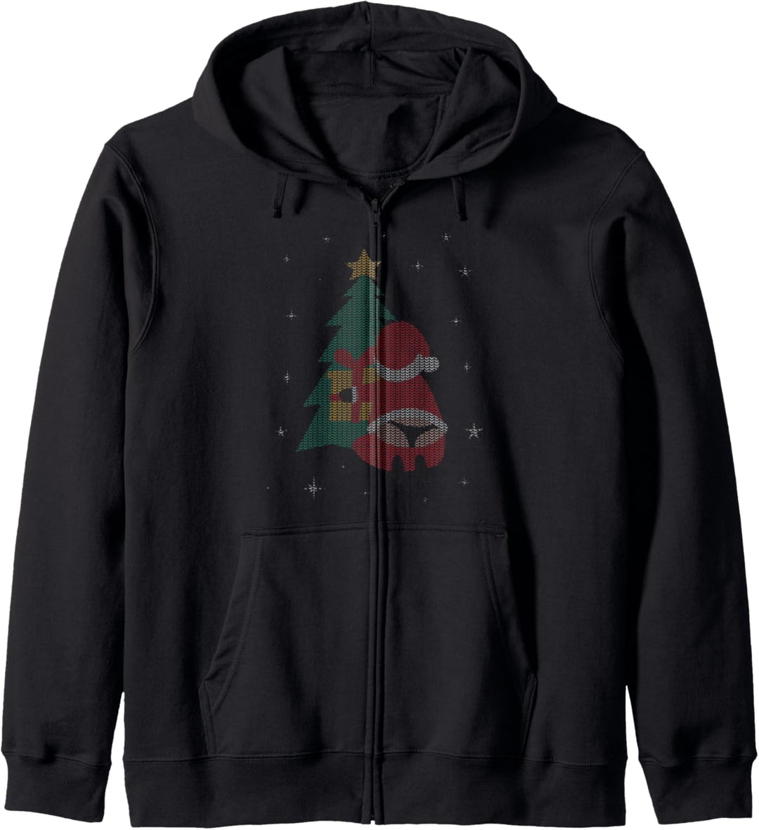 Ugly Christmas Sweater String Tanga Weihnachtsmann Kapuzenjacke