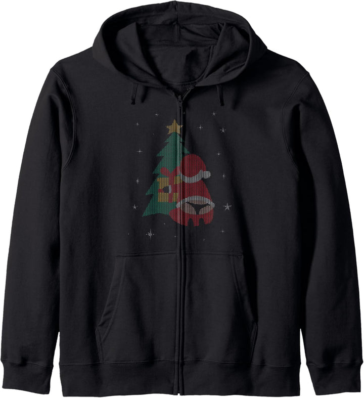 Ugly Christmas Sweater String Tanga Weihnachtsmann Kapuzenjacke
