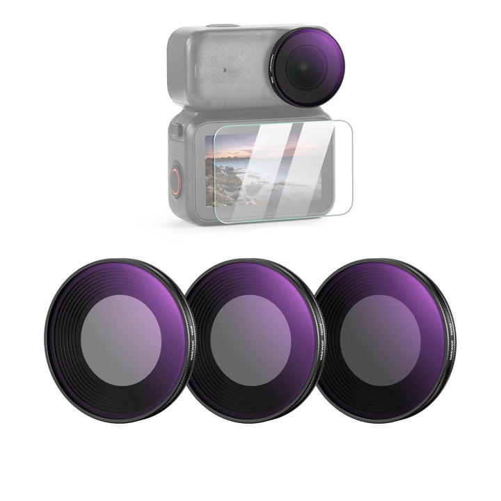NEEWER ND Filter Set Kompatibel mit DJI Osmo Nano (ND8/16/32), 3er Pack, aufschraubbarer Graufilter