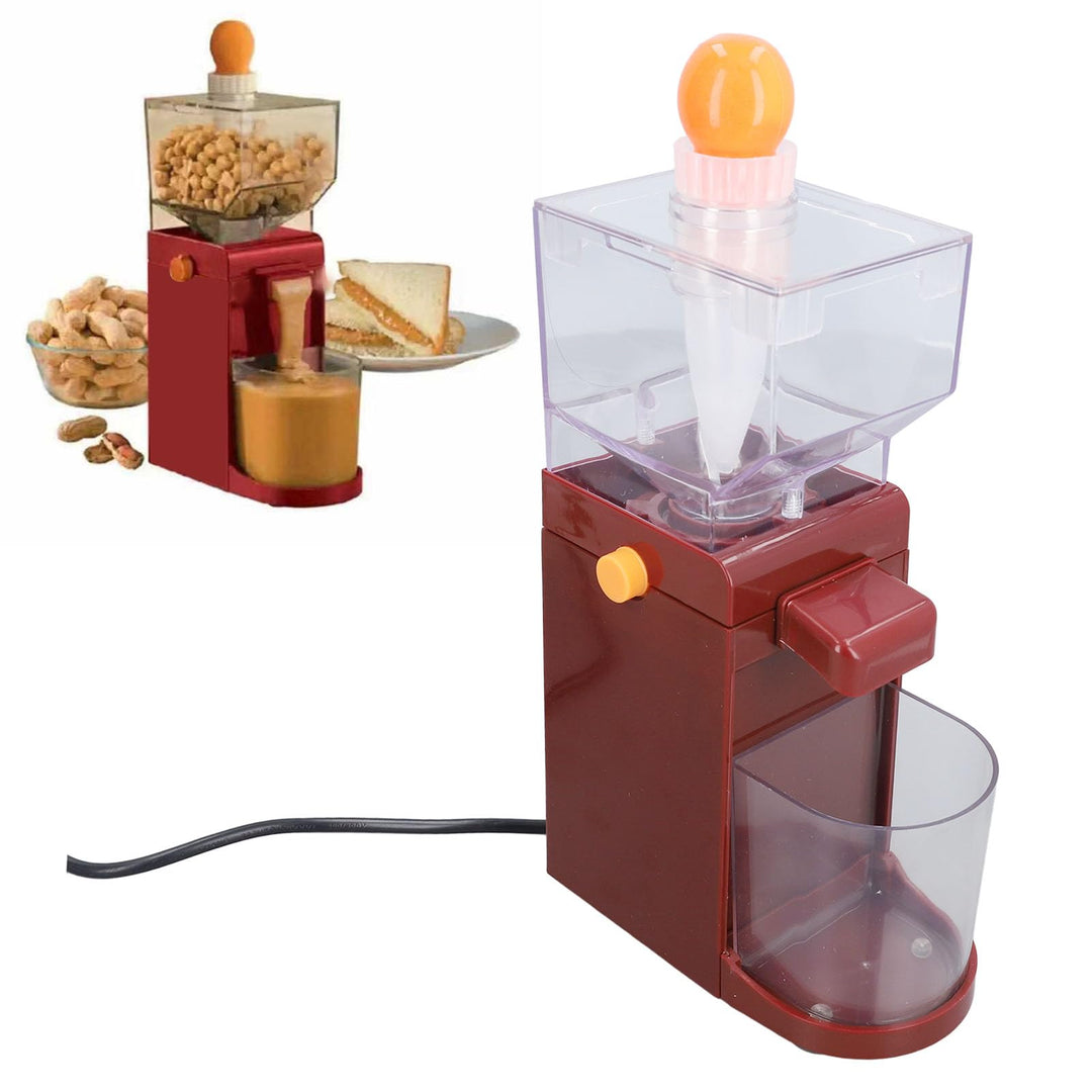 Erdnussbuttermaschine, Elektrische Getreidemühle für zu Hause mit Trichterförmigem Erdnussbehälter,