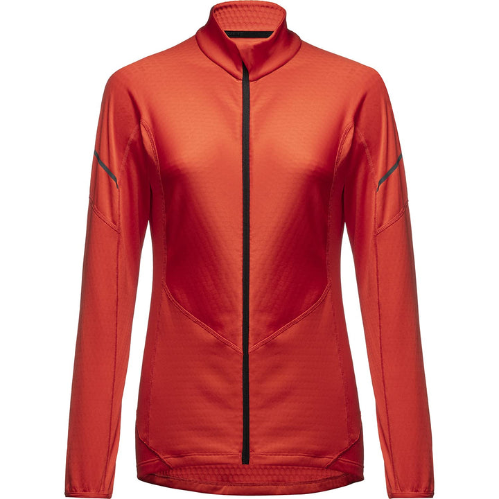 GORE WEAR Damen Thermo Langarm-Shirt mit Reissverschluss, Multisport 40 Fireball, 40 Fireball