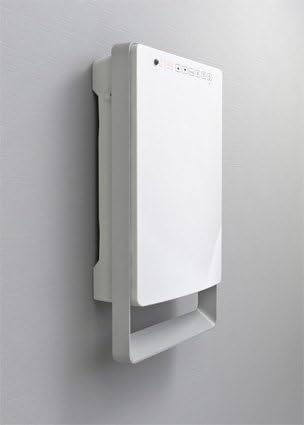 Radialight TOUCH Digitaler Wandheizlüfter mit Handtuchstange (Perlgrau) TBSLI003 Weiss Glänzend/Grau