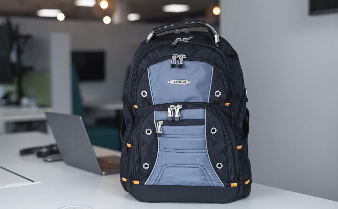 Targus DrifterTrek Backpack with USB Power Pass-Thru Port Schwarz/Grau 16" Zoll, Schwarz/Grau 16" Zo