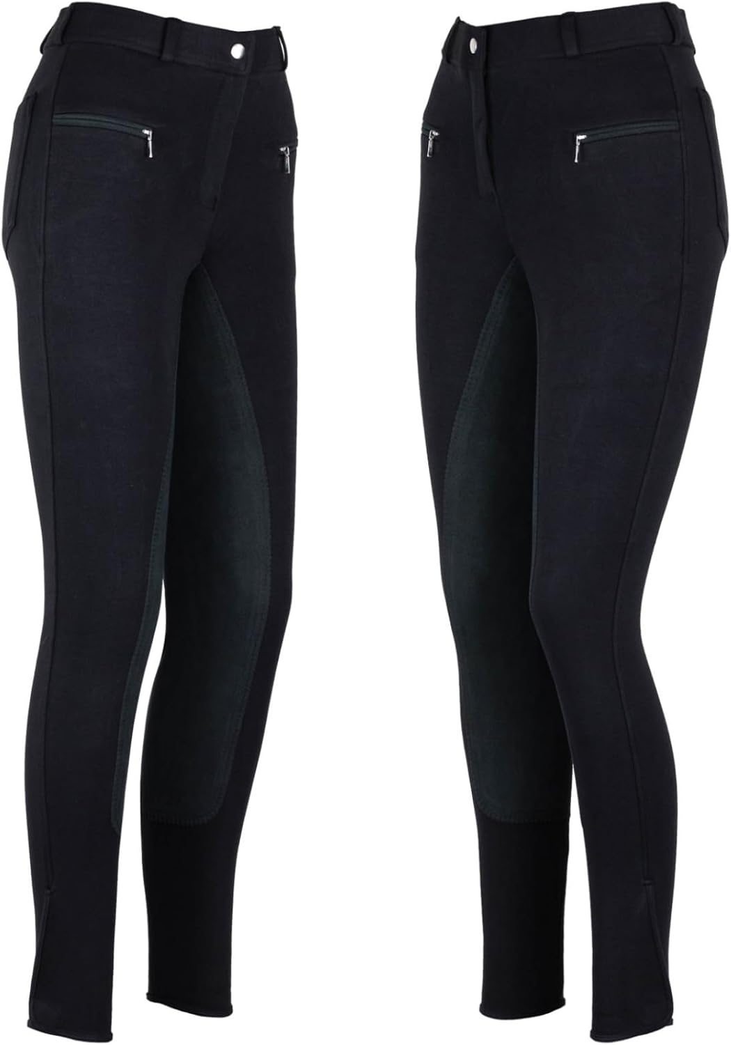 RL24 - Kinder Reithose Vollbesatz BASICLINE 110 Schwarz/Schwarz, 110 Schwarz/Schwarz
