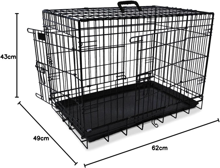 Nobby Transportkäfig faltbar schwarz L x B x H: 64 x 48 cm x 54 cm schwarz 64x48x54 cm, schwarz 64x4