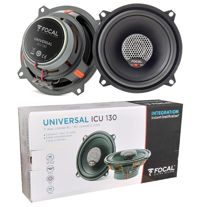 KIT Set FÜR Focal UNIVERSAL ICU 130 ICU130 2 2-Wege-Koaxiallautsprecher mit 13 cm, 130 mm, 5 Zoll Du