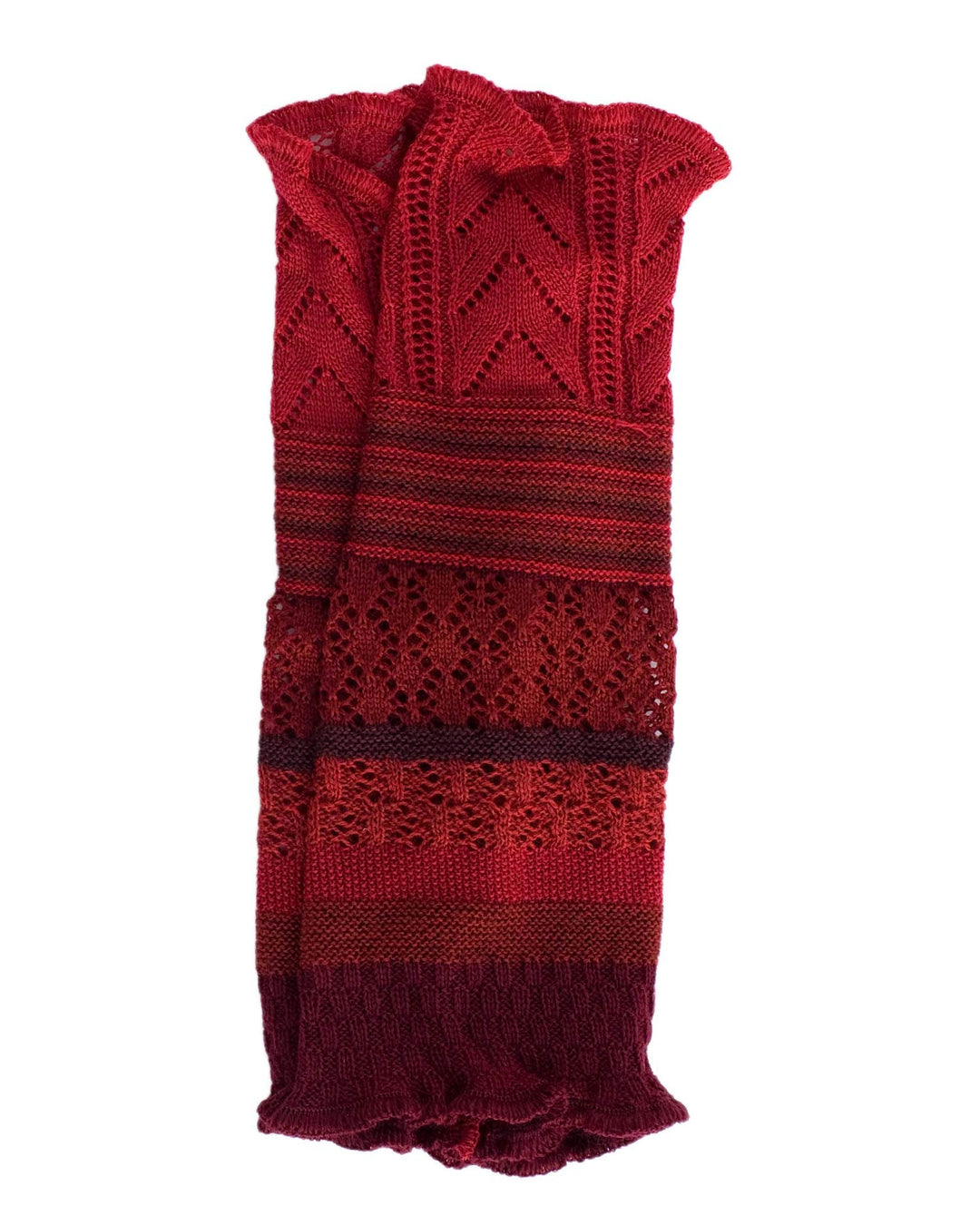 invero, Merino Armstulpen Ruby Mehrfarbig, 100% Wolle Rubin, Rubin