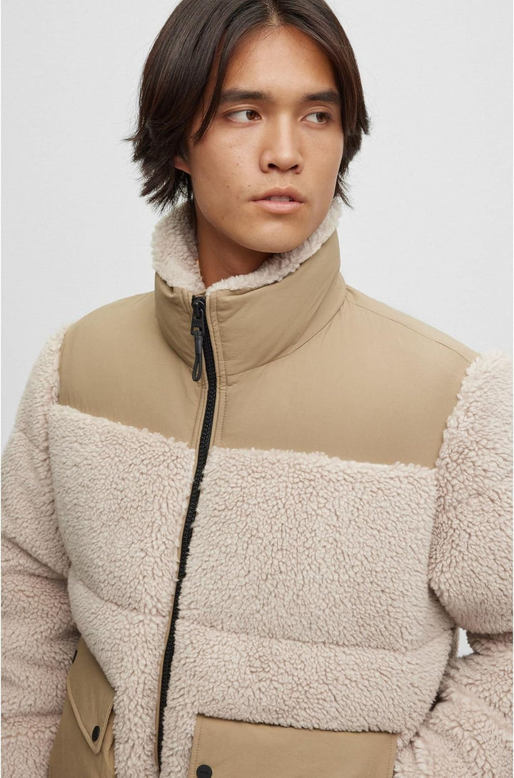 HUGO Herren Beddy2341 Regular-Fit Jacke aus verschiedenen Materialien XXL Natural108, XXL Natural108