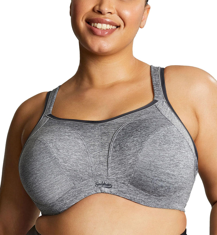 Sculptresse Damen Sport Bügel BH, Undurchsichtige 100E Charcoal Marl, 100E Charcoal Marl