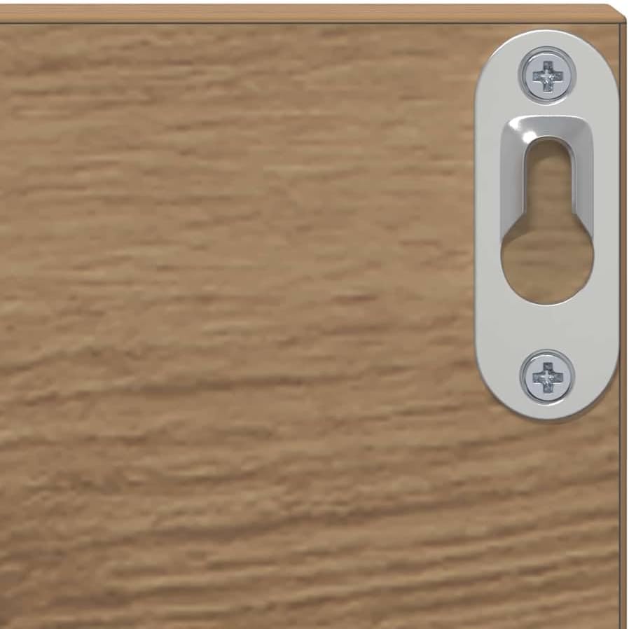 vidaXL Wandregal 2 pcs Artisan-Eiche 80 x 11,5 x 18 cm Holzwerkstoff, Wohnzimmer, rechteckiges Wandr