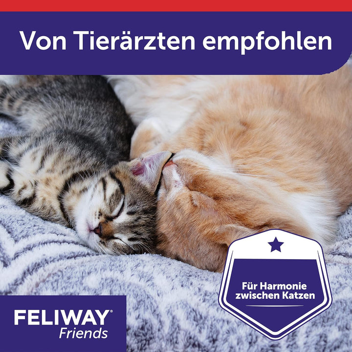 FELIWAY Friends Vorteilspack für Katzen/ 3x Nachfüllflakon | reduziert Konflikte & Spannungen zwisch