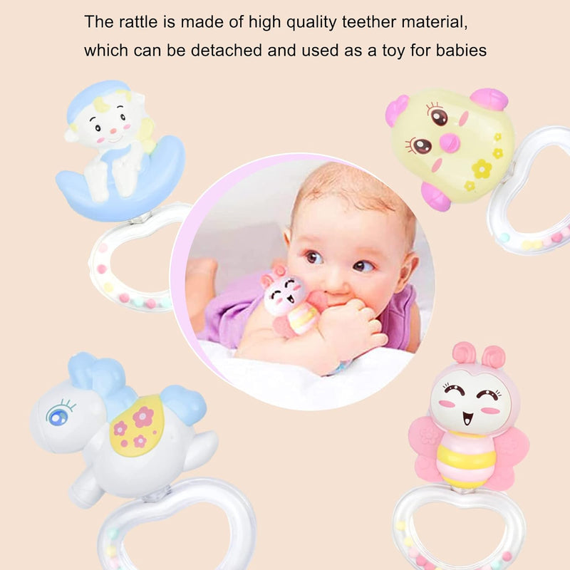 Baby Mobile Babybett mit Musik und Lichtern, AolKee 360 ° Mobile Baby für bett mit Ferngesteuerter,