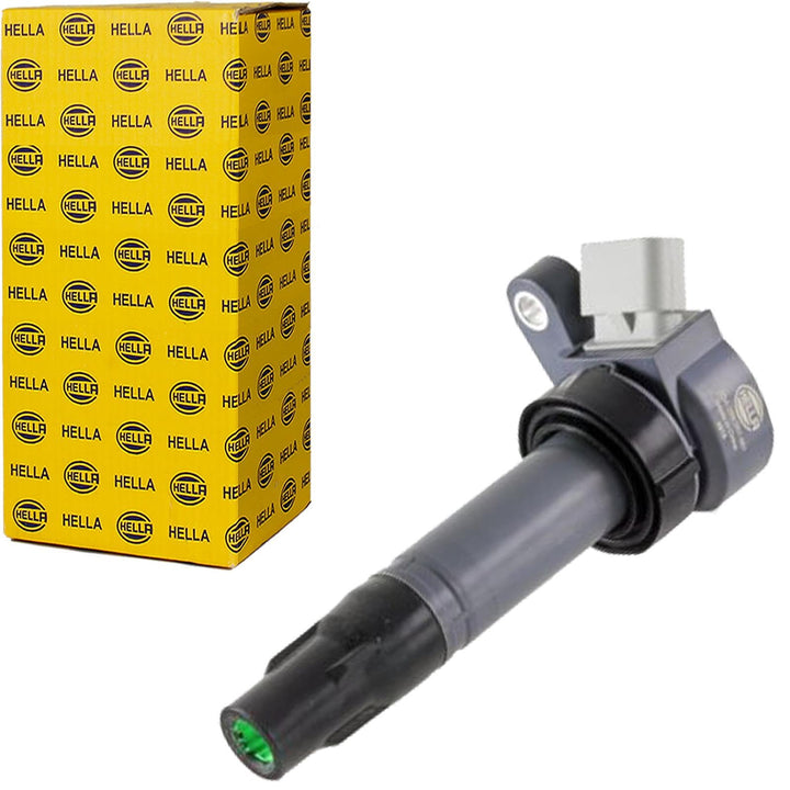 HELLA 5DA 358 057-361 Zündspule - 12V - 4-polig - Kerzenschachtzündspule - geschraubt