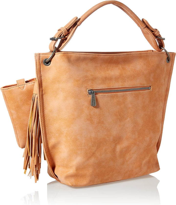 Fritzi aus Preussen Damen Fritzi 01 Hobo Schultertasche Peach Party, Peach Party