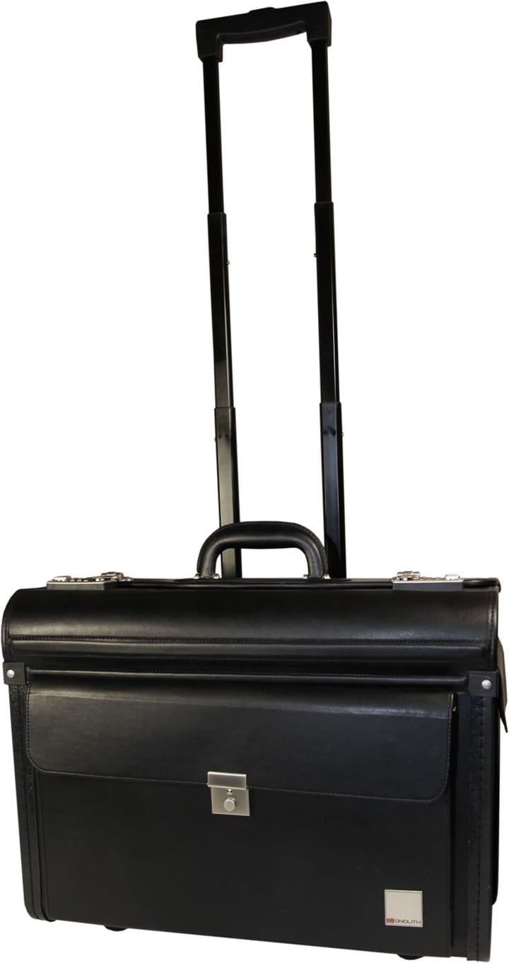 Monolith 2179 - Pilotenkoffer, Trolley in 48 cm, aus Kunstleder in Schwarz Pilotenkoffer Trolley Kun