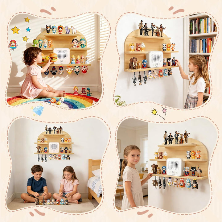 to-nie Regal, Bogenform Aufbewahrung Regale für 45, Magnetisches to-niebox Regal für to-nie Box und