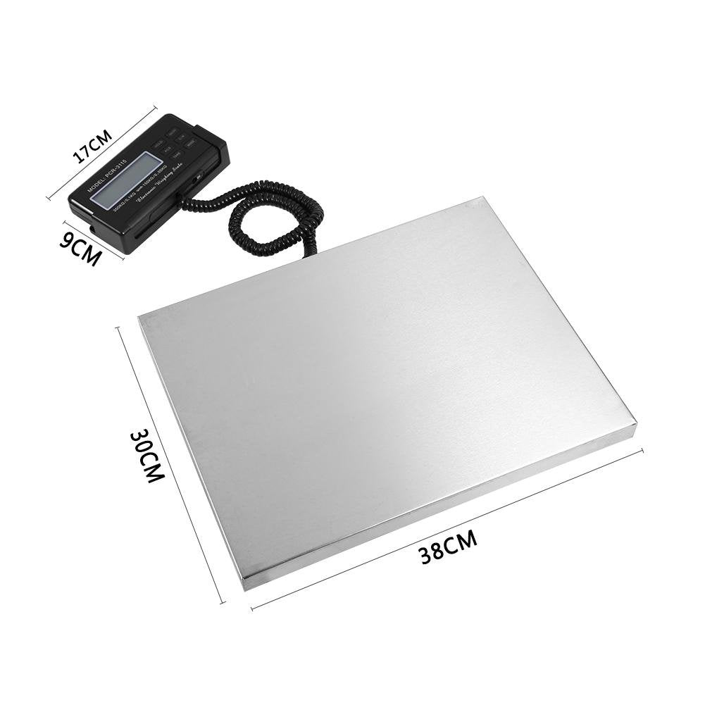 Postwaage, 300 kg, 660 lb x 0,1 lb Digitale Hochleistungspostpaket-Versandplattform-Briefwaage Wiege