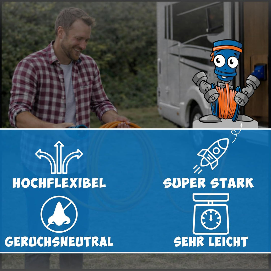 KALLE DAS KABEL CEE Verlängerung Kalle Blue Signal 2,5mm² Winkel Industrie BAU Boot Womo Camping Vol