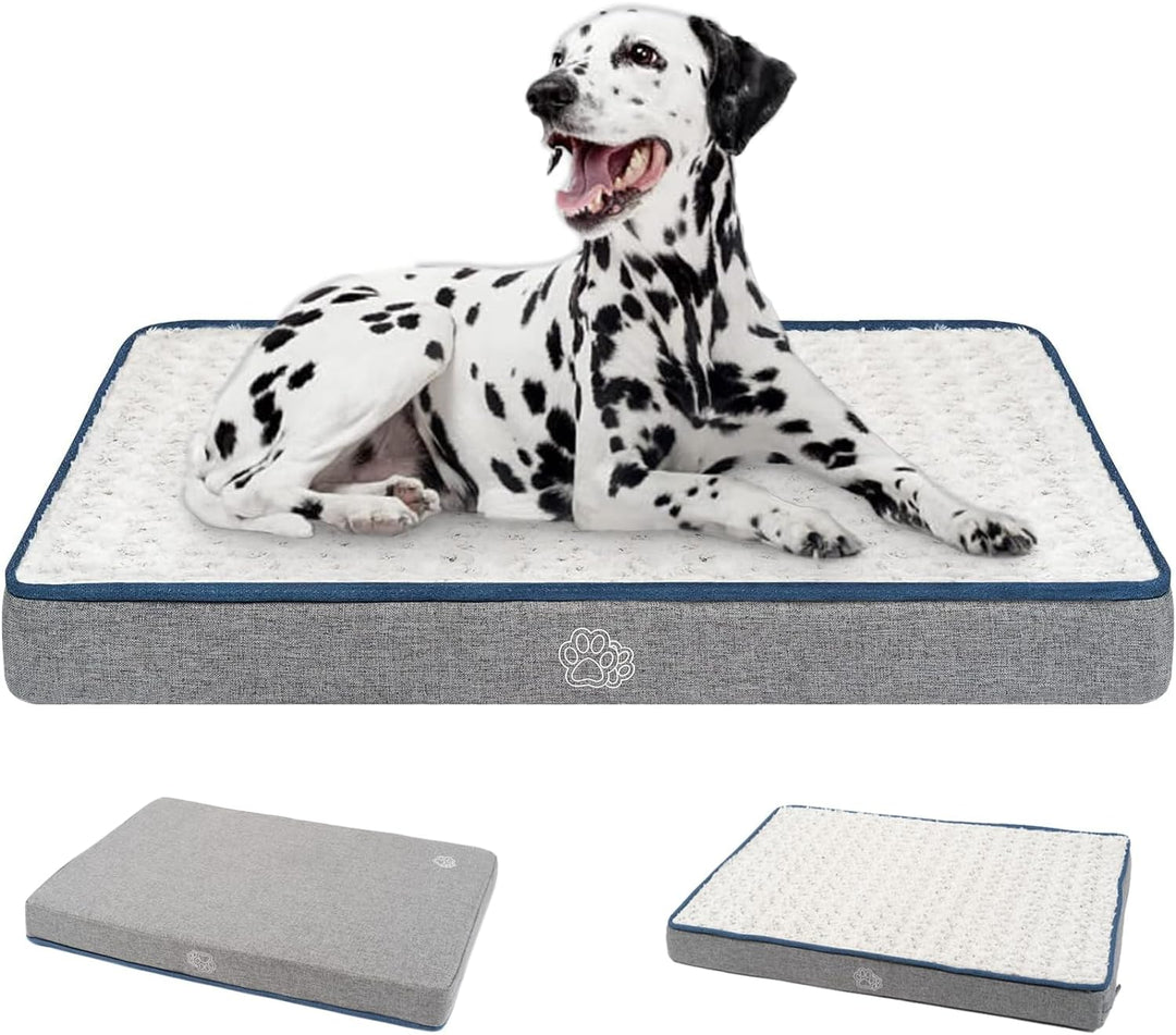EMPSIGN Hundekissen Grosse Hunde Waschbar, Hundebett Wasserdicht XL 106x71x7,5cm, Hundematte Abnehmb