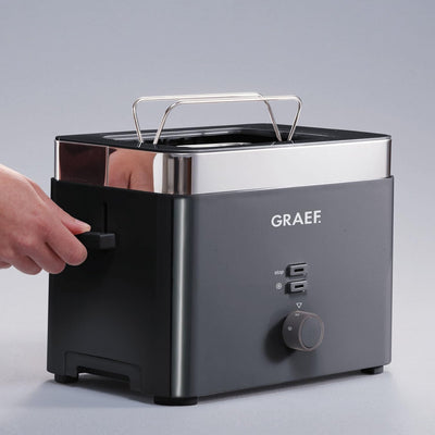 Graef WK600EU Wasserkocher, Rostfreier Stahl, 1.5 liters, Edelstahl, Mattiert & Graef Toaster TO 62,