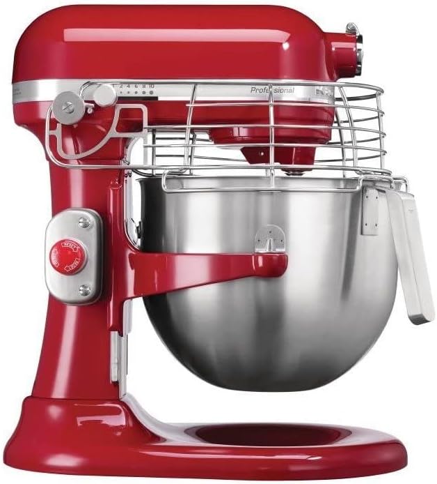 KitchenAid 5KSM7990XBER BER Planetenmischer, Rot, 6.9 L Red, Red