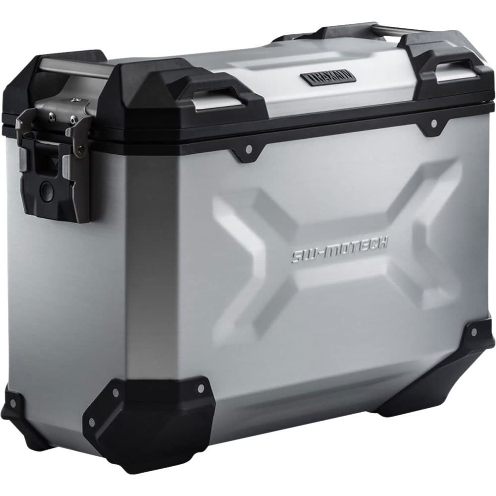 SW-MOTECH TRAX ADV M Aluminium Seitenkoffer 37L, Links, Silbern OS Silber, OS Silber