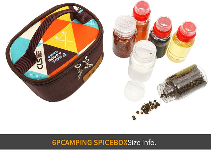 MKNZOME Outdoor Seasoning Gewürzbehälter Portable kleiner Salzstreuer BBQ Gewürzflasche Set Transpar
