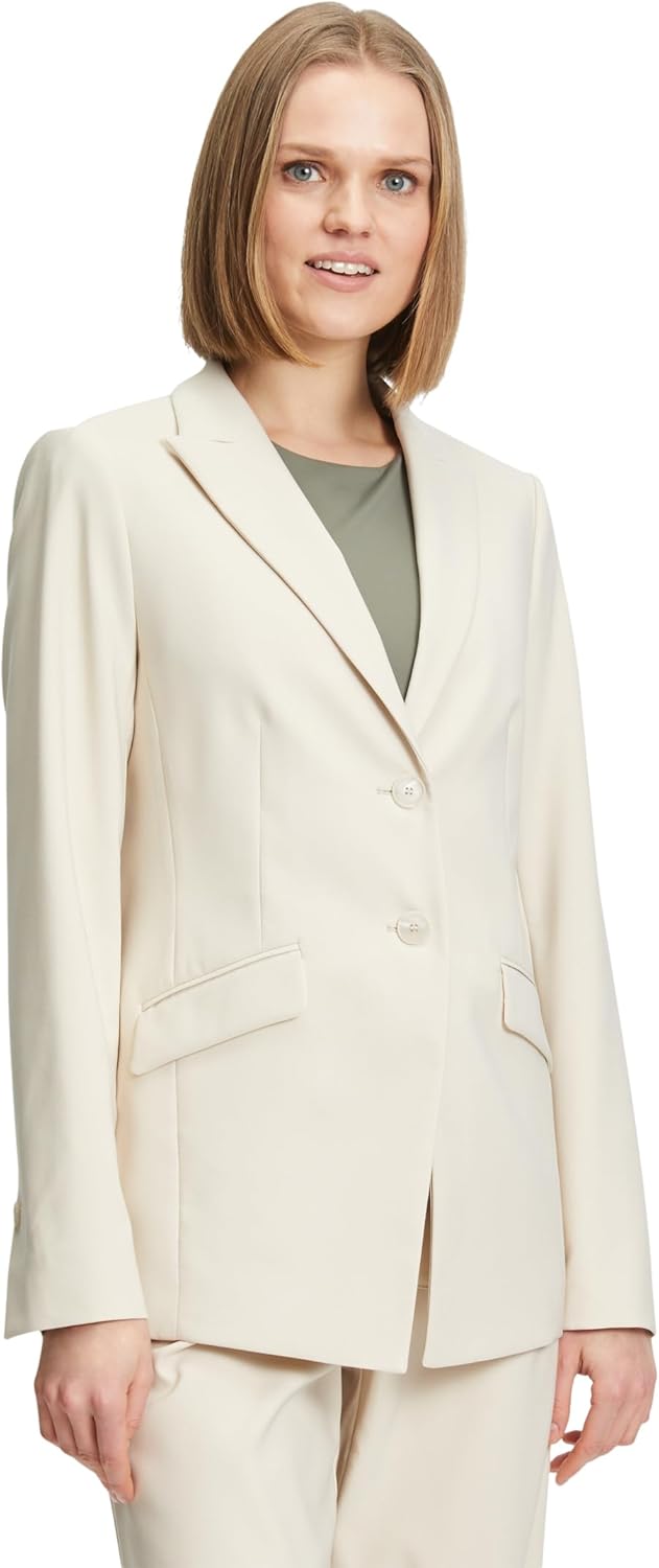 Betty Barclay Damen Blazer-Jacke Langarm 36 Pastel Sand, 36 Pastel Sand