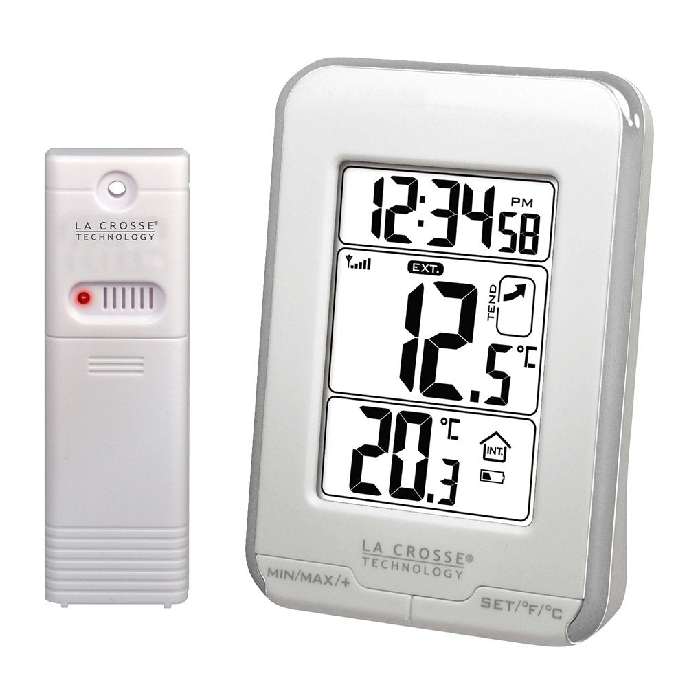 La Crosse Technology Temperaturen Station WS6810WHI-SIL silberfarben / weiss, silberfarben / weiss