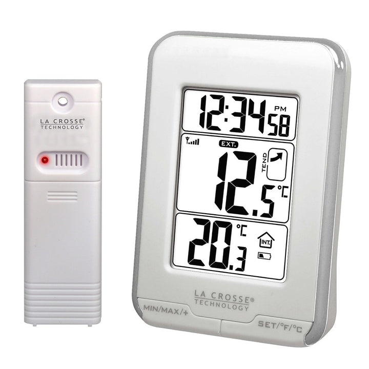 La Crosse Technology Temperaturen Station WS6810WHI-SIL silberfarben / weiss, silberfarben / weiss