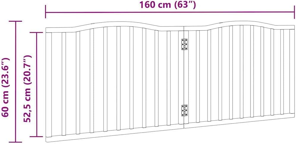 vidaXL Hundetor 3-TLG., Hundegitter Faltbar Pflegeleicht, Schutzgitter für Wohnzimmer Küche Treppe,