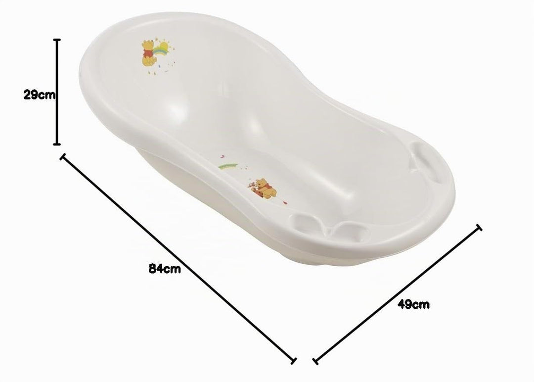 keeeper Disney Winnie Puuh Ergonomische Babywanne mit Stöpsel, Ab 0 bis ca. 12 Monate, 84 cm, Maria,