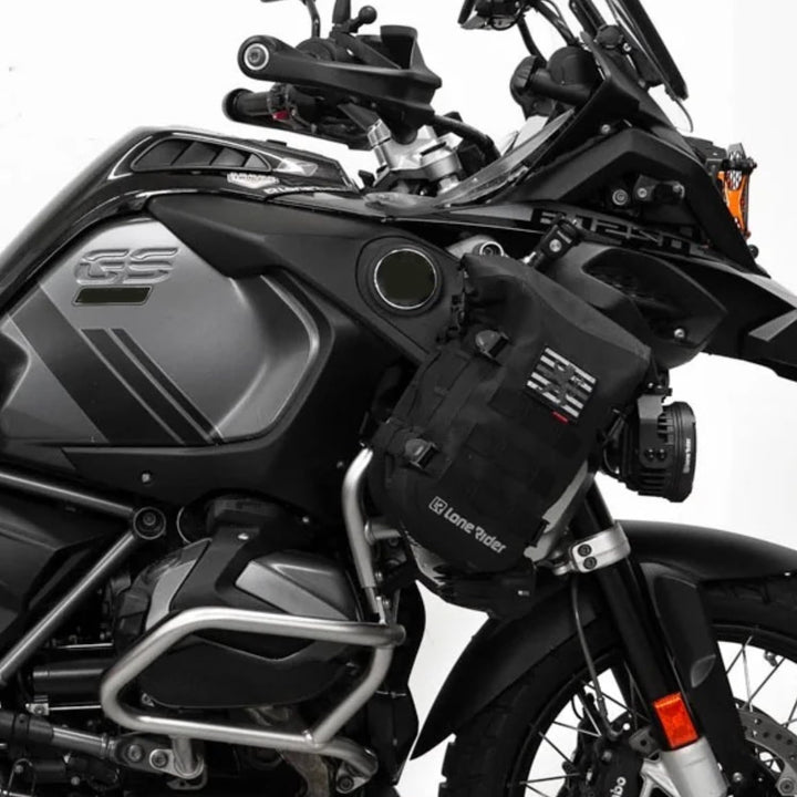 Lonerider MiniBag 6L wasserdichte Motorrad-Sturzbügeltasche – mit Hypalon MOLLE-System, Gated G-Hake