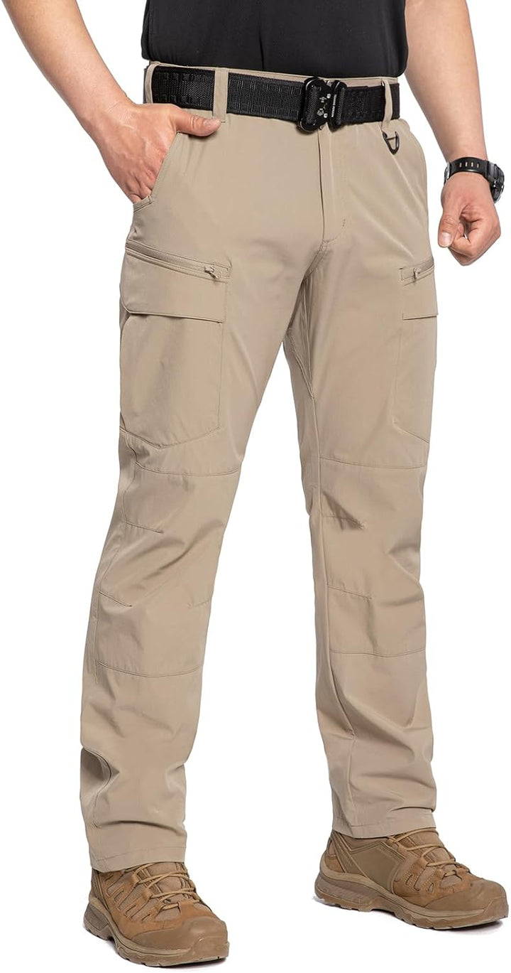 CARWORNIC Herren Schnelltrocknend Taktisch Hose Leicht Wanderhose Angelhose Stretch Cargohose 30W /