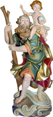 Christophorus, Höhe 20 cm, handbemalt