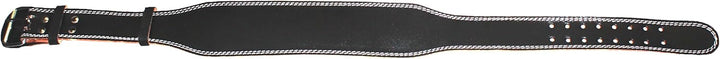 LISARO Gewichthebergürtel mit 10cm Rückenbereite, aus Leder, Verstellbar Löcher Krafttraining Belt,