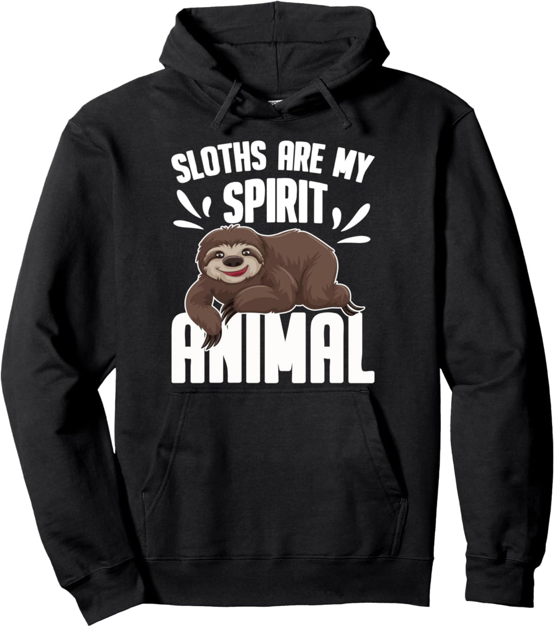 Sloths Are My Spirit Animal Geschenk Idee Faultier Pullover Hoodie